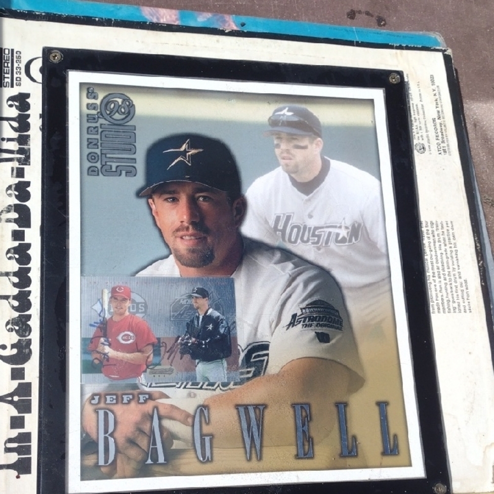 Jeff Bagwell Framed Dual Autographed Studio Portrait